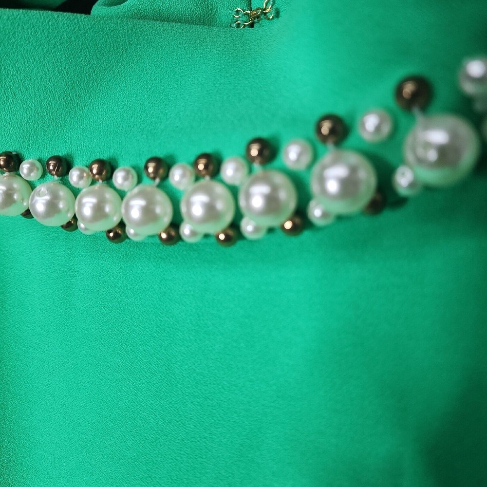 LILY PULITZER Women's Size 14 Portia Embellished Mock Neck Shift Dress - Picture 4 of 12